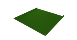 Фальц двойной стоячий Line Grand Line 0,45 PE с пленкой на замках RAL 6002 лиственно-зеленый