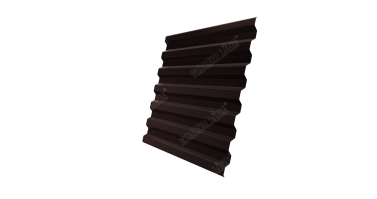 Профнастил С21 R 0,5 Satin RAL 8017 шоколад