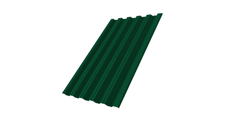 Профнастил HC35R 0,45 PE-Double RAL 6005 зеленый мох
