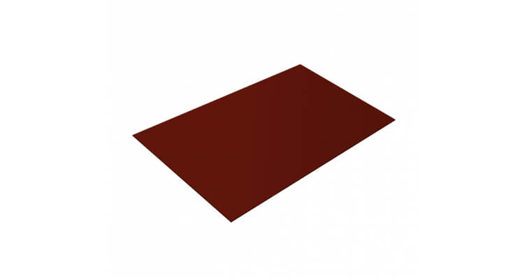 Плоский лист 0,45 Drap RAL 3009 оксидно-красный