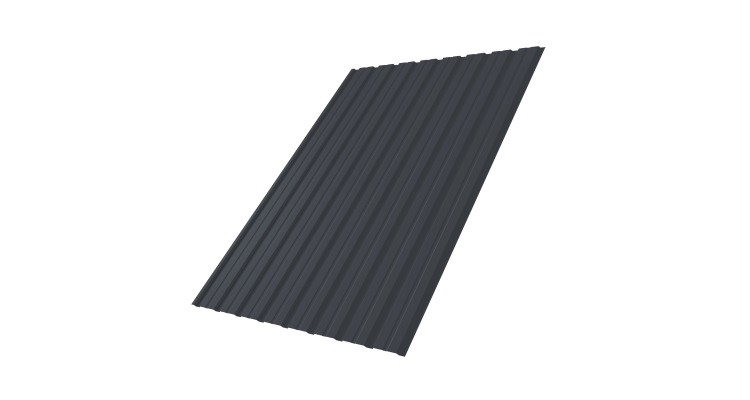 Профнастил С10В 0.7 PE RAL 7024 мокрый асфальт