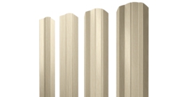 Штакетник М-образный А фигурный 0,45 Print Elite Milky Wood TwinColor