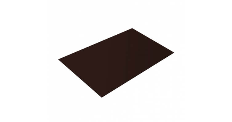 Плоский лист 0,5 Drap TX с пленкой RAL 8017 шоколад
