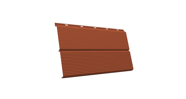 ЭкоБрус 0,345 Gofr GL 0.45 PE с пленкой RAL 8004 терракота