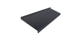 Отлив простой 200 0,45 Drap TR RAL 7024 мокрый асфальт (2м)