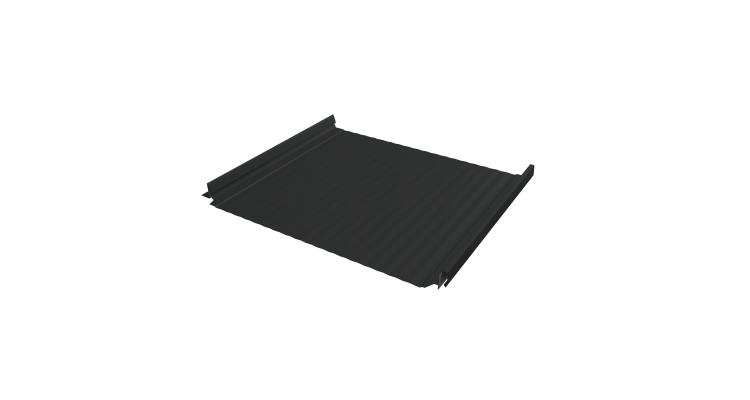 Кликфальц Pro Gofr Grand Line 0,45 Drap TX с пленкой на замках RAL 7016 антрацитово-серый