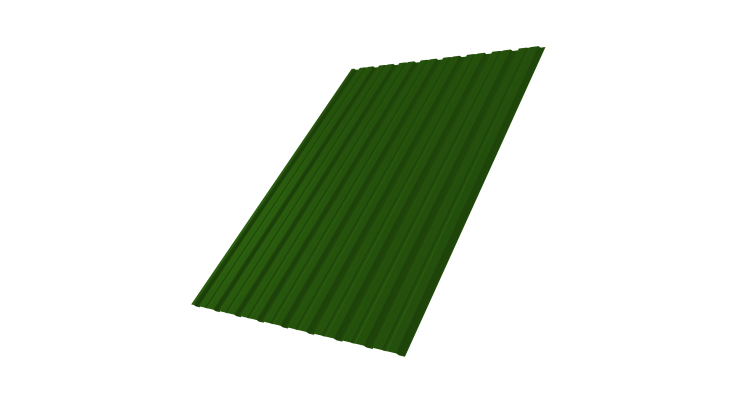 Профнастил С10В 0.45 PE RAL 6002 лиственно-зеленый