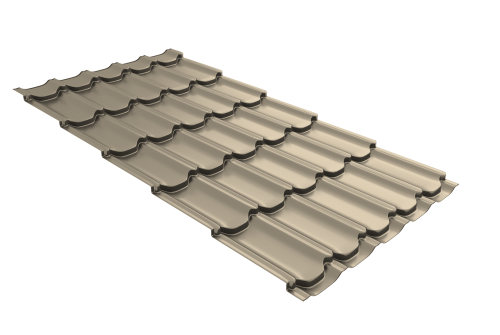 Профиль волновой квинта плюс 0,45 Drap TX RAL 1015 светлая слоновая кость