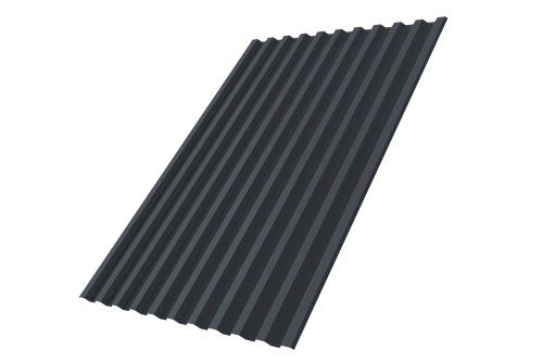 Профнастил С21R 0,4 PE-Double RAL 7024 мокрый асфальт