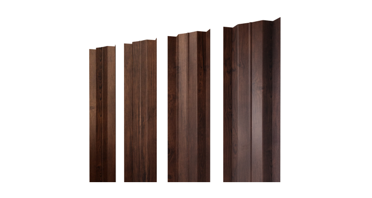 Штакетник М-образный В с прямым резом 0.45 Print Premium Cherry Wood Fresh TwinColor