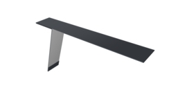 Планка карнизная фальц Grand Line 130х80 0,5 PE с пленкой RAL 7024 мокрый асфальт (2м)