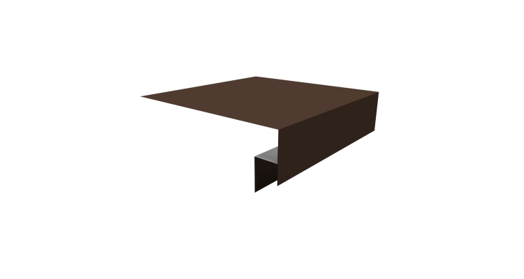 Планка околооконная сложная Блок-хаус new 200х50х27 0,5 Drap RAL 8017 шоколад (3м)