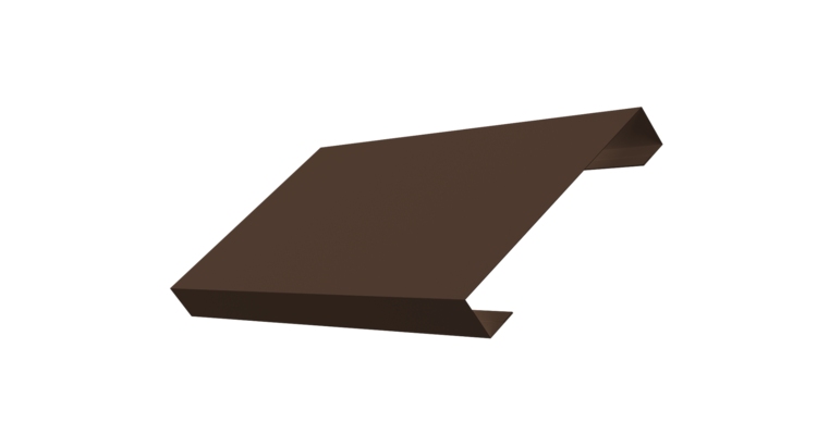 Ламель лицевая 125 забора жалюзи Texas 0.45 PE-Double с пленкой RAL 8017 шоколад