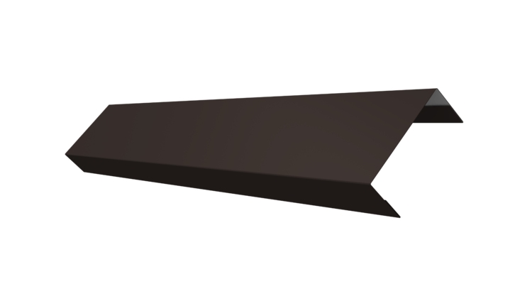 Ламель лицевая 50 забора жалюзи Texas 0.5 PurPro Matt 275 с пленкой RR 32 темно-коричневый