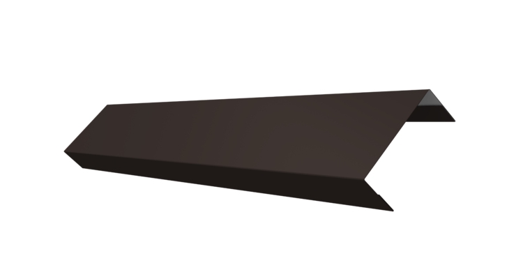 Ламель обратная 50 забора жалюзи Texas 0.45 PE с пленкой RR 32 темно-коричневый