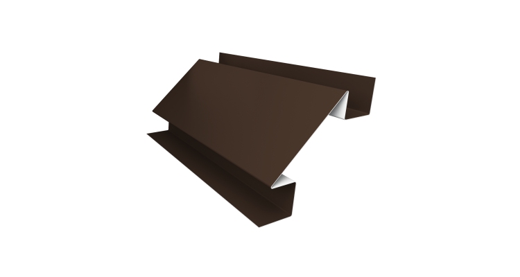 Планка угла внутреннего сложного Экобрус Grand Line 0,5 Drap RAL 8017 шоколад (3м)
