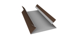 Планка угла внутреннего составная верхняя 0,45 Drap TR RAL 8017 шоколад (2м)