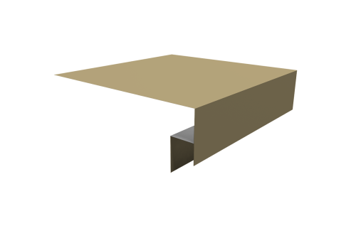 Планка околооконная сложная Экобрус Grand Line 250х50х25 0,45 PE с пленкой RAL 1014 слоновая кость (2м)