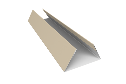 Планка стыковочная составная нижняя 0,45 Drap TX RAL 1015 светлая слоновая кость (3м)