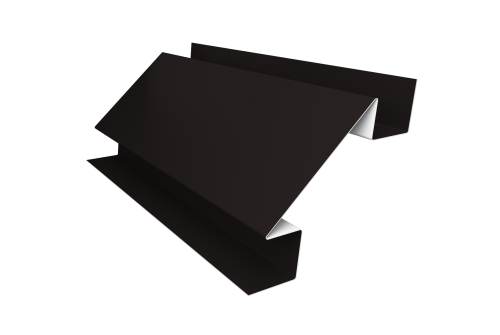 Угол внутренний сложный 75мм 0,5 Satin Matt RAL 9005 черный (2м)