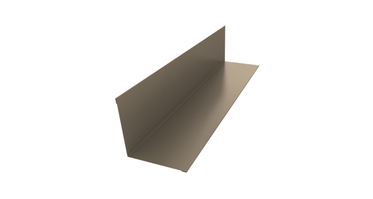 Угол внутренний 110х110 0,45 PE с пленкой RAL 1015 светлая слоновая кость (2м)