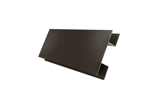 Планка H-образная стыковочная сложная 0,5 Satin с пленкой RR 32 темно-коричневый (3м)