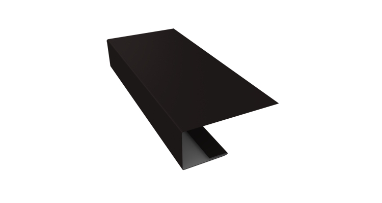 J-Профиль 18мм 0,5 Satin Matt RAL 9005 черный (2м)