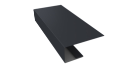 J-Профиль 18мм 0,5 Drap RAL 7024 мокрый асфальт (3м)