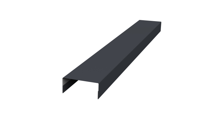 Крышка 30х15 жалюзи Texas 0,5 Drap RAL 7024 мокрый асфальт (2,5м)