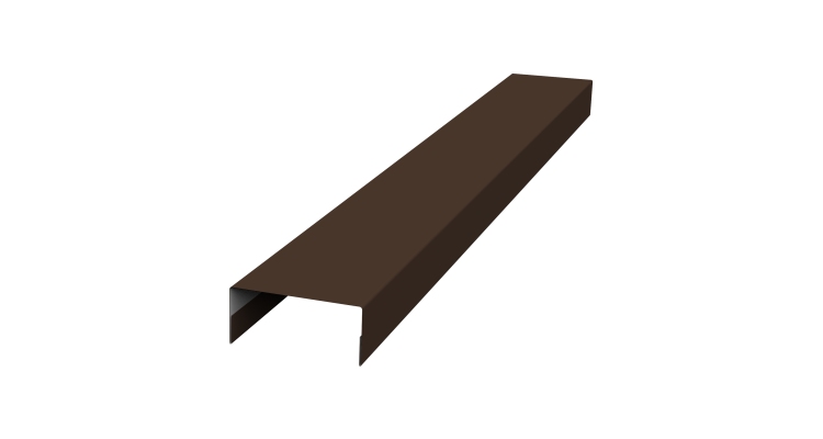 Крышка 30х20 жалюзи Texas 0,45 PE RAL 8017 шоколад (3м)