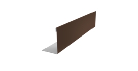 Нащельник 125 Texas 25х35 0,45 Drap RAL 8017 шоколад (L2,0)