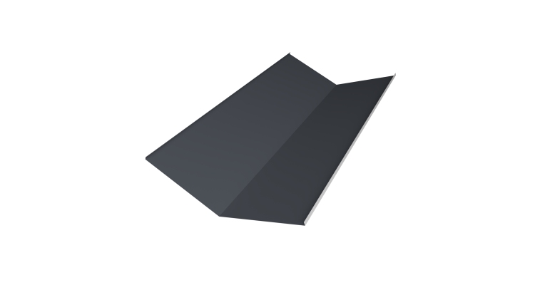 Планка ендовы нижней 300х300 0,45 Drap ST RAL 7024 мокрый асфальт (3м)