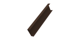 Декоративная накладка на столб универсальная 80х80 для забора жалюзи 0,45 Drap-double TX RAL 8017 шоколад (2м)
