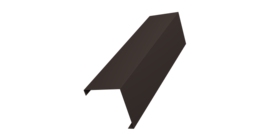 Декоративная накладка на столб универсальная угловая 80х80 для забора жалюзи 0,5 Atlas X RR 32 темно-коричневый (3м)