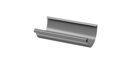 Желоб водосточный полукруглый 3 м Stal Premium, графит