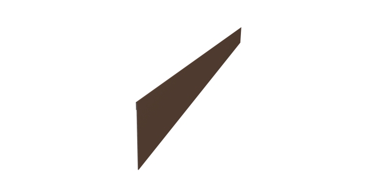 Ламель забора жалюзи Palermo стартовая/финишная для калиток и ворот 0,45 PE-Double RAL 8017 шоколад