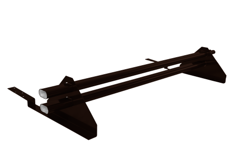Снегозадержатель трубчатый для композитной черепицы Roman RAL 8019 (1м)
