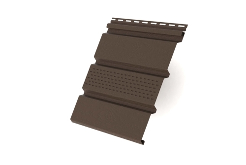 Софит Classic GL частично перфорированный коричневый (3,0м)