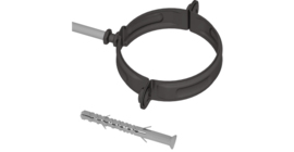 Хомут трубы на кирпич GL PE 100 мм RR 32 темно-коричневый