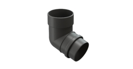 Колено 72˚ для водосточной трубы LUX, графит
